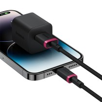 Câble USB vers Lightning Baseus P10377801U01-01 Noir Rouge 1 m