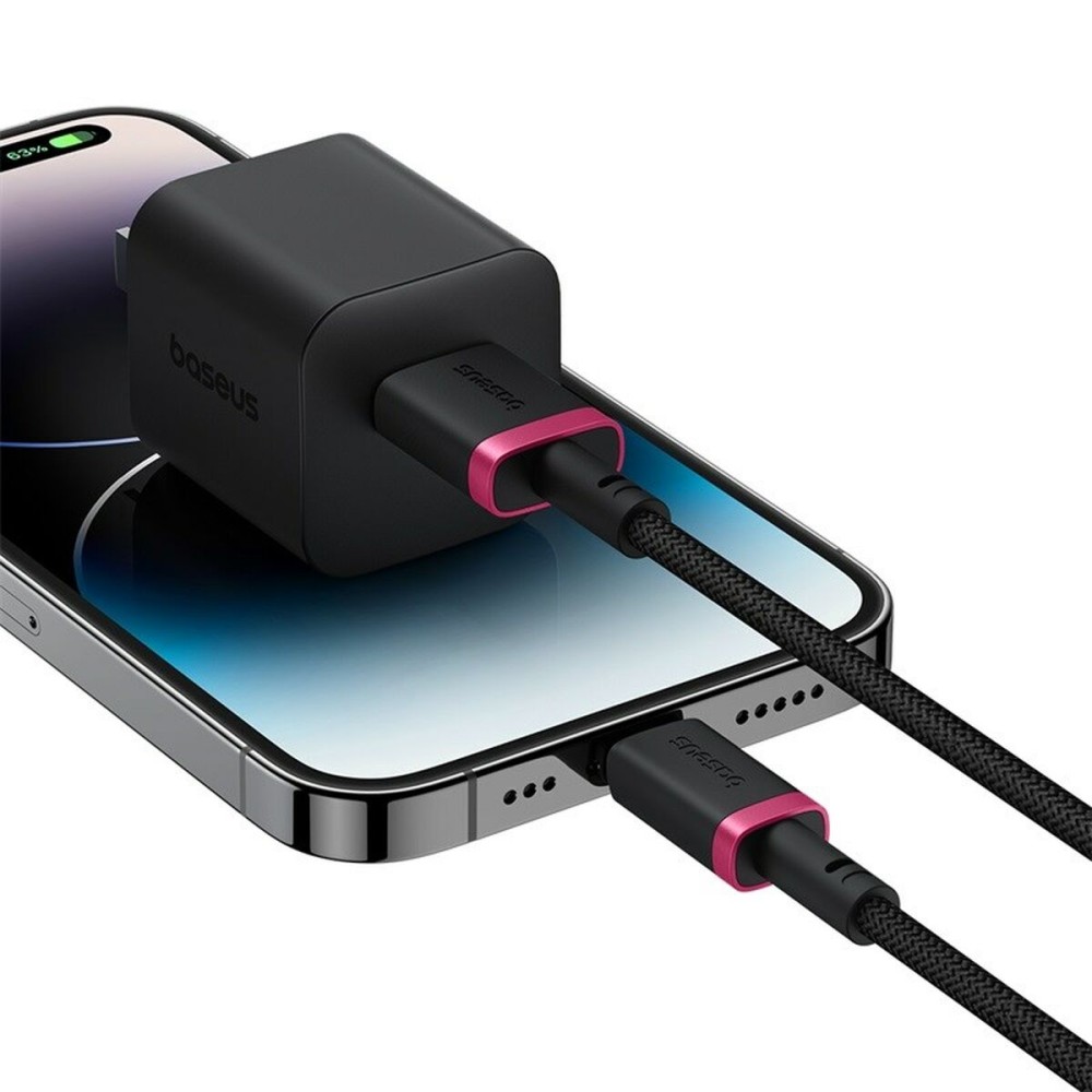 Câble USB vers Lightning Baseus P10377801U01-01 Noir Rouge 1 m