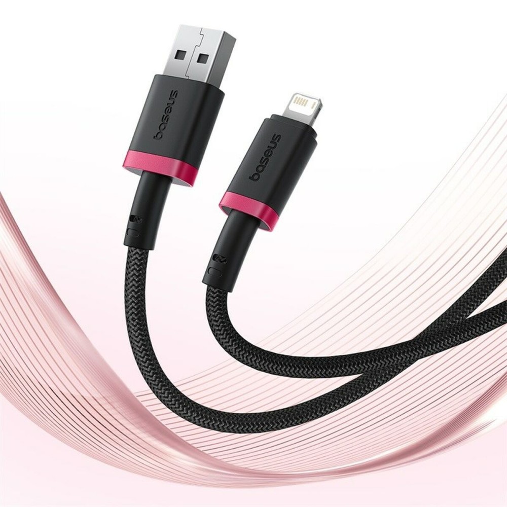 USB auf Lightning Verbindungskabel Baseus P10377801U01-01 Schwarz Rot 1 m