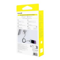 USB auf Lightning Verbindungskabel Baseus P10377801U01-02 Schwarz Gold 2 m