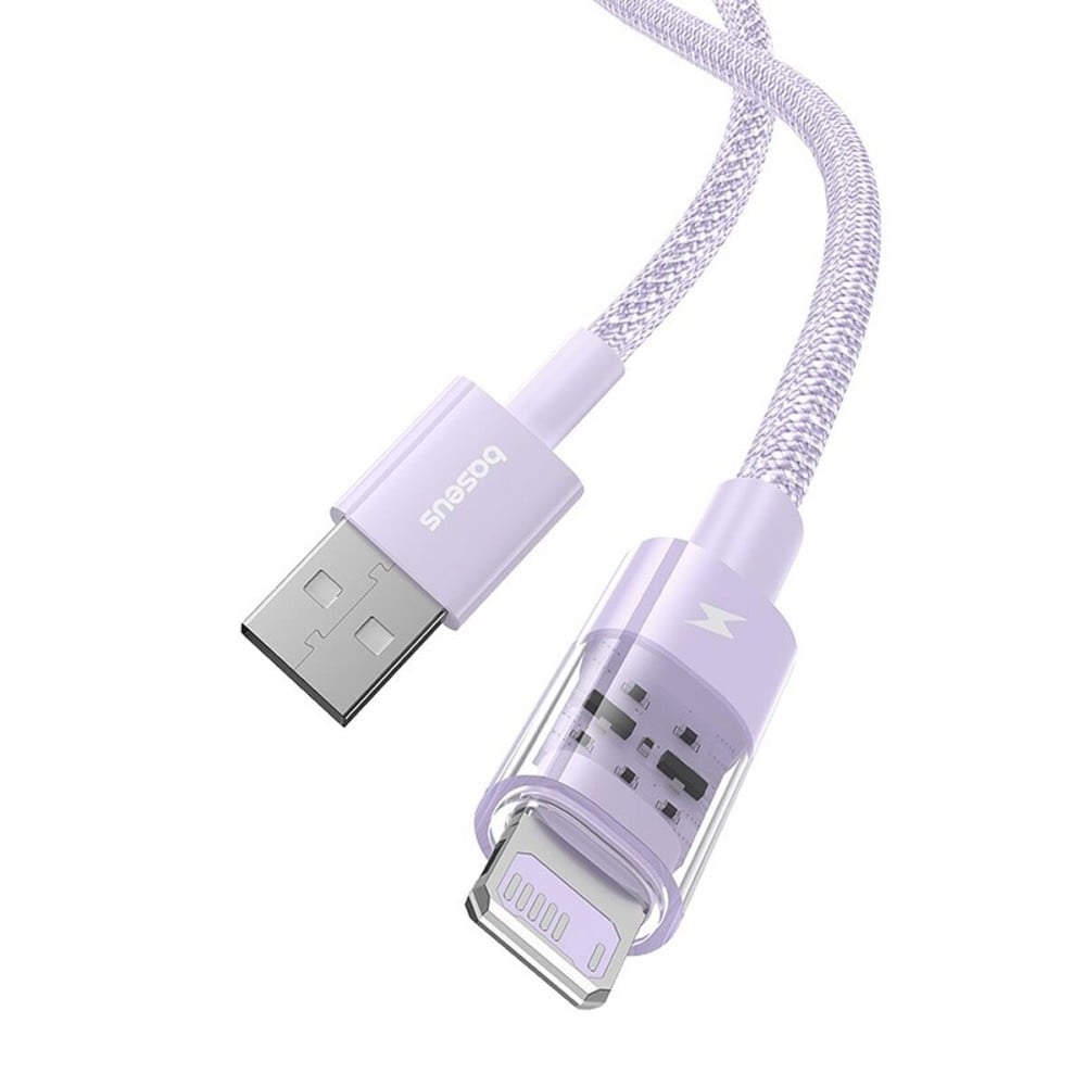 USB to Lightning Cable Baseus P10373003511-00 Purple 1 m