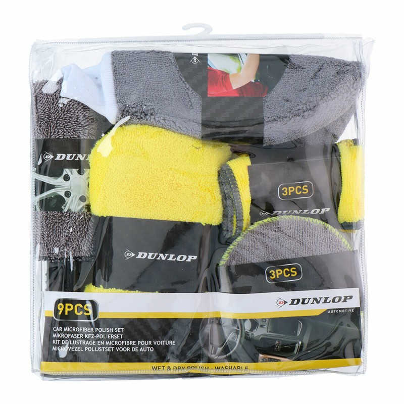 Kit de nettoyage et de rangement Dunlop Voiture 9 Pièces