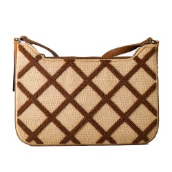 Damen Handtasche Laura Ashley SALWAY-QUILTED-TAN Braun 28 x 17 x 7 cm