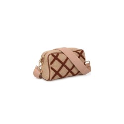 Damen Handtasche Laura Ashley LENORE-QUILTED-TAN Braun 23 x 15 x 9 cm