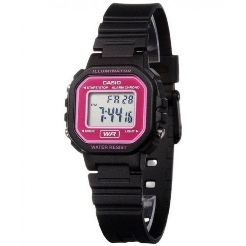 Damenuhr Casio ILLUMINATOR Schwarz (Ø 30 mm)