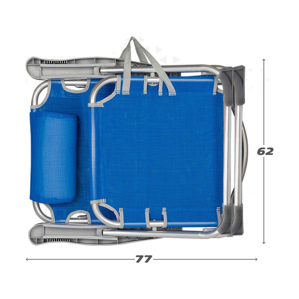 Strandstuhl Aktive Blau 48 x 60 x 90 cm