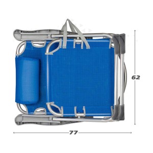 Strandstuhl Aktive Blau 48 x 60 x 90 cm