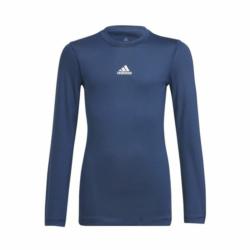 Kurzarm Fußballshirt für Kinder Adidas Techfit  Blau