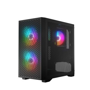ATX Semi-Tower Gehäuse Logic AM-DART-PRO-ARGB-10 Schwarz