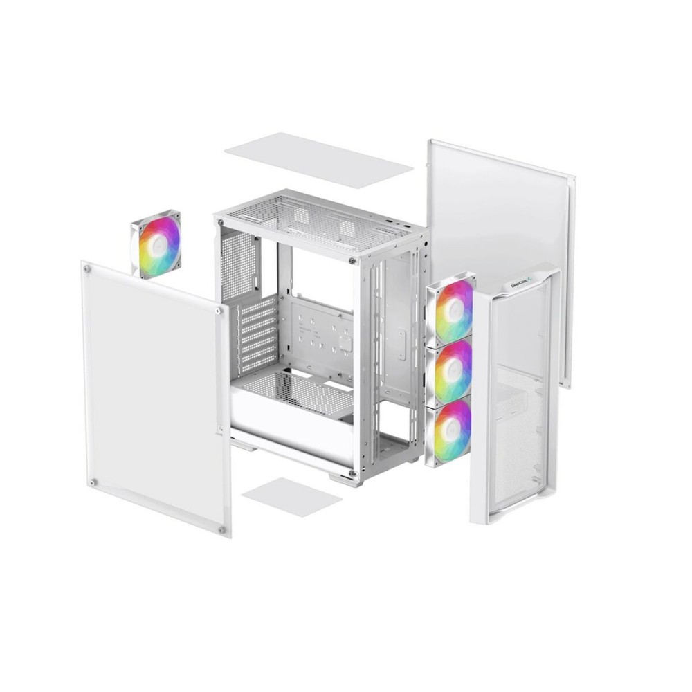 Boîtier ATX semi-tour DEEPCOOL R-CC560-WHAMA4-G-2 Blanc Multicouleur