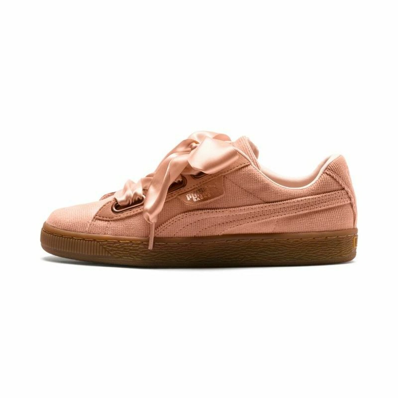 Chaussures de sport pour femme Puma Basket Heart Femme Saumon