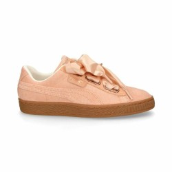 Chaussures de sport pour femme Puma Basket Heart Femme Saumon