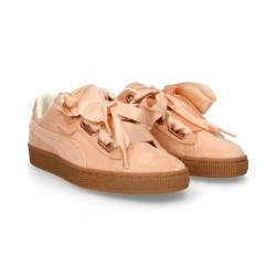 Chaussures de sport pour femme Puma Basket Heart Femme Saumon