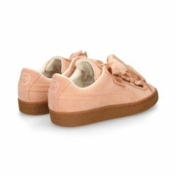 Chaussures de sport pour femme Puma Basket Heart Femme Saumon