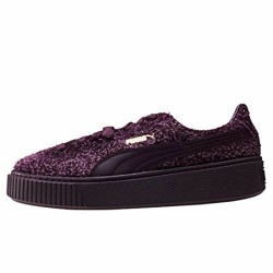 Chaussures de sport pour femme Puma Suede Platform Eletal  Pourpre