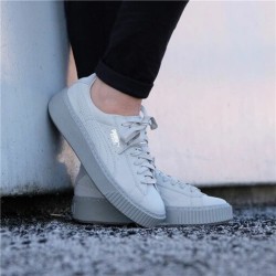 Laufschuhe für Damen Puma Basket Platform Reset Weiß