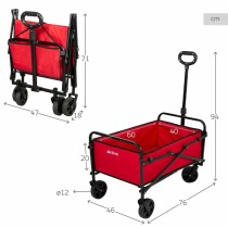 Multi-purpose Cart Aktive Red 65 x 40 x 48 cm Foldable Beach