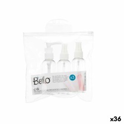 Ensemble de Voyage Berilo CH56289 Blanc Transparent Plastique (36 Unités)