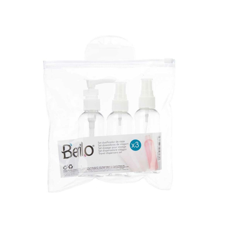 Travel Set Berilo CH56289 White Transparent Plastic (36 Units)