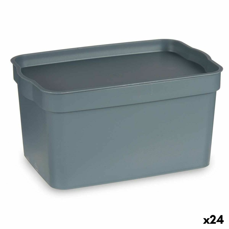 Boîte Multiusage Kipit TP592-2 Gris Plastique 2,3 L 13,5 x 11 x 20 cm (24 Unités)