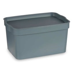 Boîte Multiusage Gris Plastique 2,3 L (13,5 x 11 x 20 cm) (24 Unités)