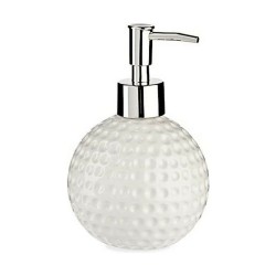 Distributeur de Savon Golf Céramique Métal Blanc 12 Unités (300 ml)