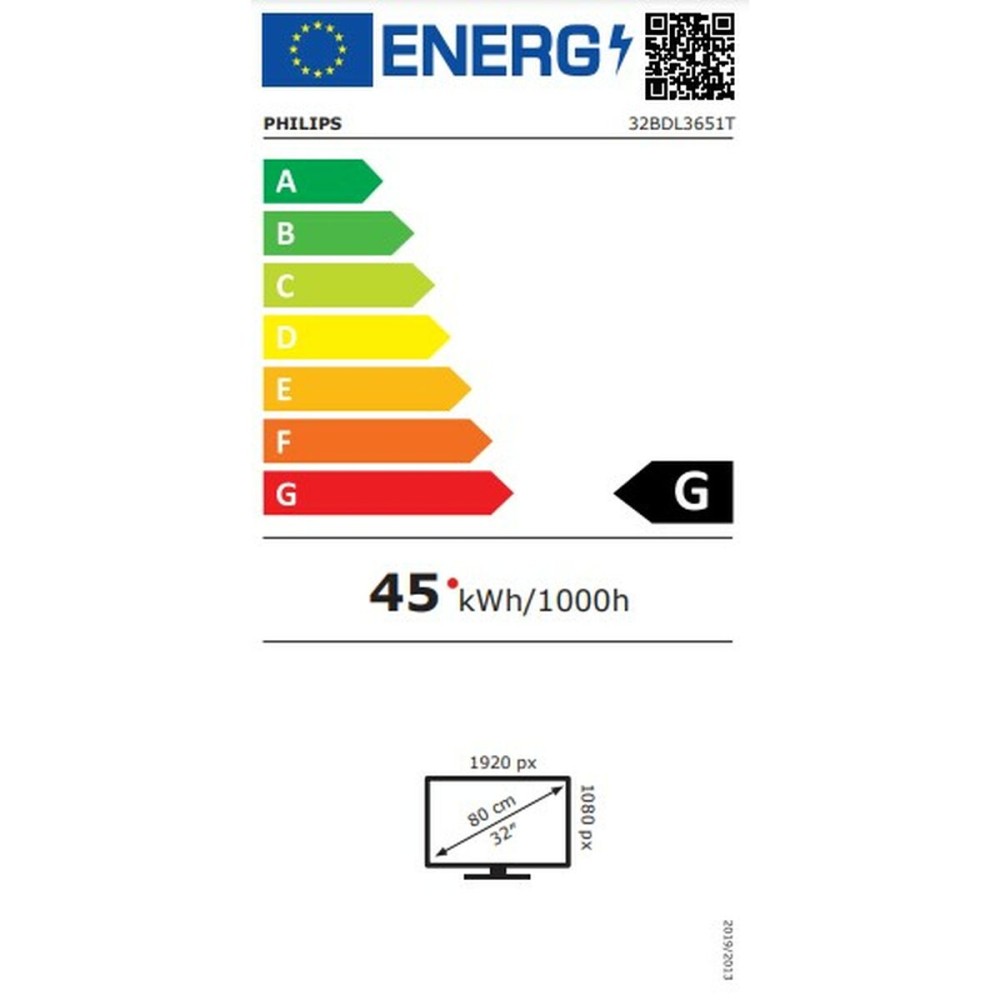 Moniteur Videowall Philips 32BDL3651T00 Full HD 32"