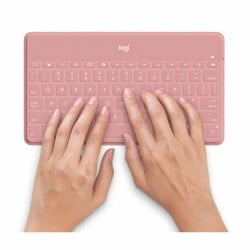 Clavier Logitech Keys-To-Go Rose Espagnol Qwerty