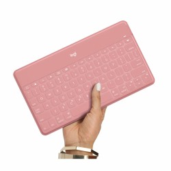 Clavier Logitech Keys-To-Go Rose Espagnol Qwerty