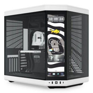 ATX Semi-Tower Gehäuse Hyte CS-HYTE-Y70-BW-L Weiß Schwarz