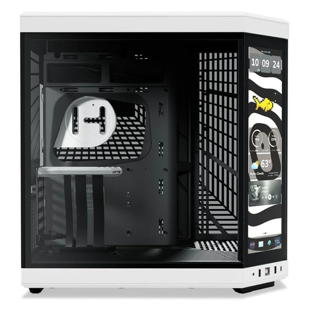 ATX Semi-Tower Gehäuse Hyte CS-HYTE-Y70-BW-L Weiß Schwarz