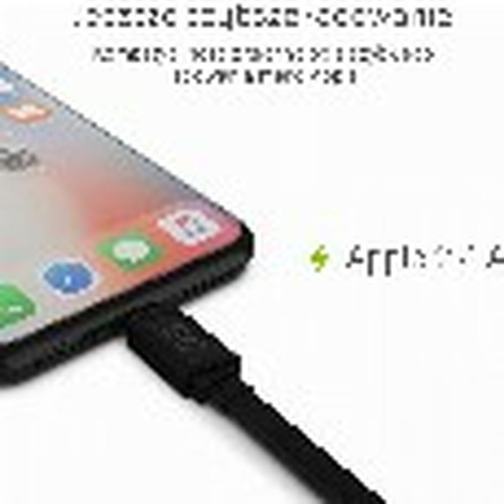 Lightning Cable Green Cell KABGC02 Black 25 cm