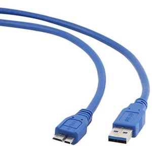 Câble USB 3.0 A vers Micro USB B GEMBIRD CCP-mUSB3-AMBM-0.5M (0,5 m) Bleu 50 cm