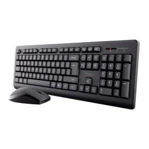 clavier et souris Trust 25433 Noir Espagnol QWERTY