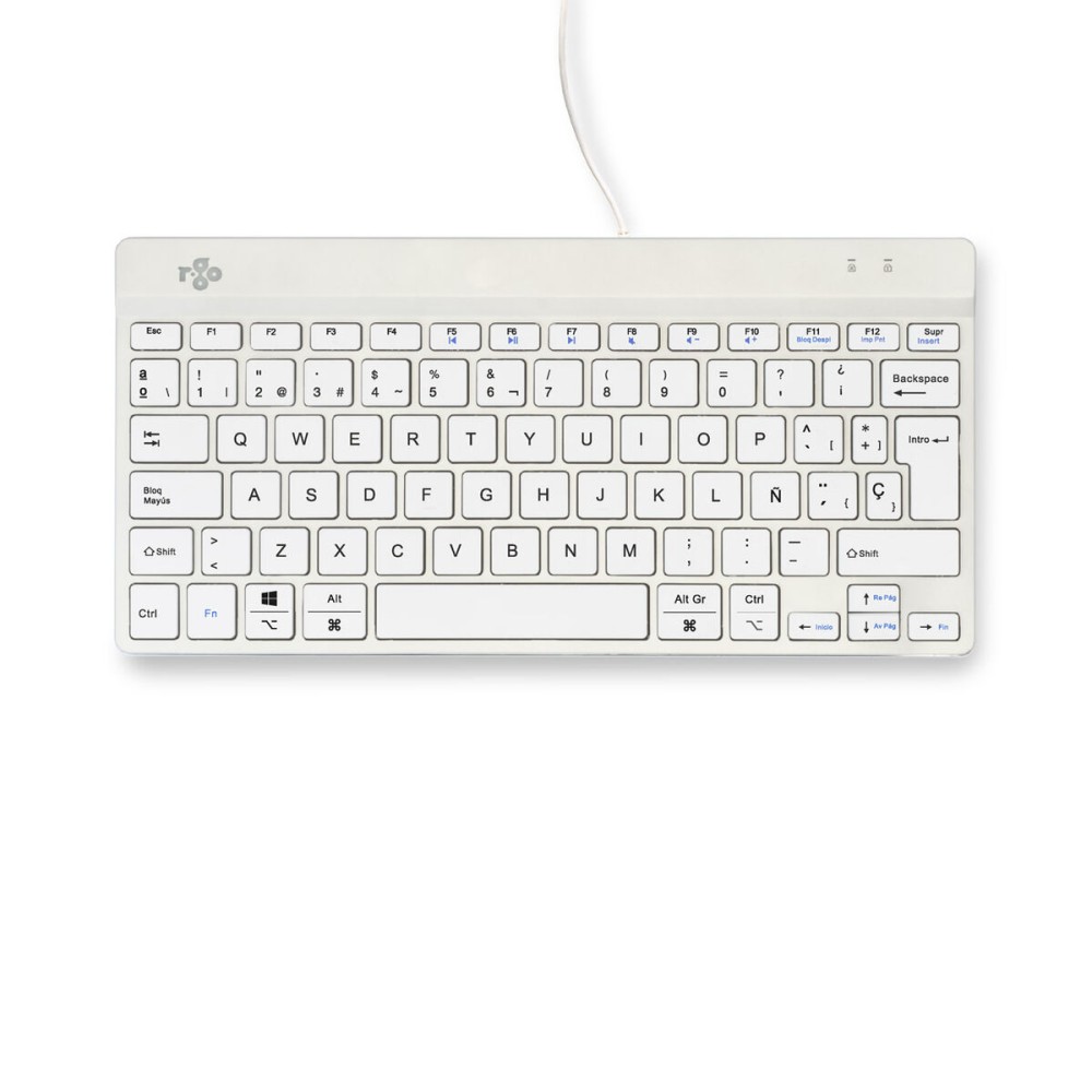 Tastatur R-Go RGOCOESWDWH Weiß Qwerty Spanisch