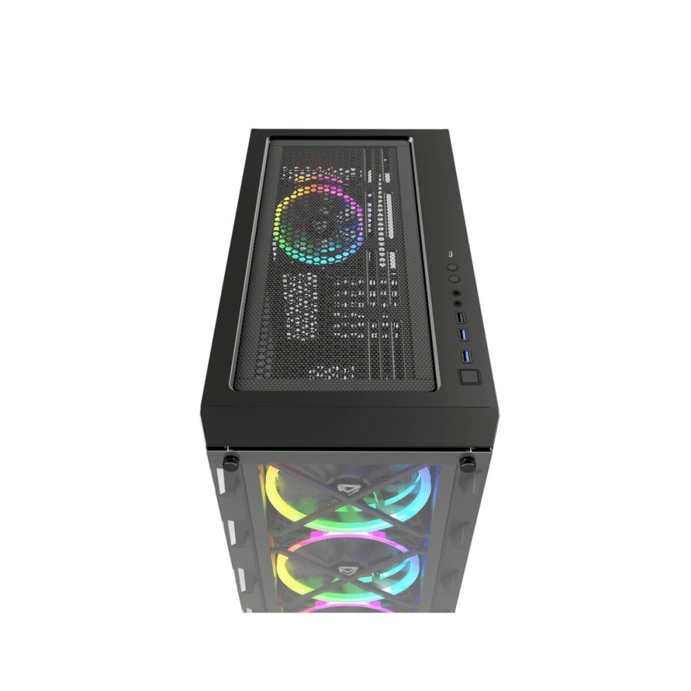 Boîtier ATX semi-tour Nfortec NF-CS-DRACOX-B Noir