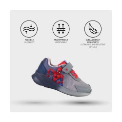 Chaussures de Sport pour Enfants Spider-Man Gris