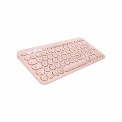 Keyboard Logitech 920-010400 Pink Spanish Qwerty