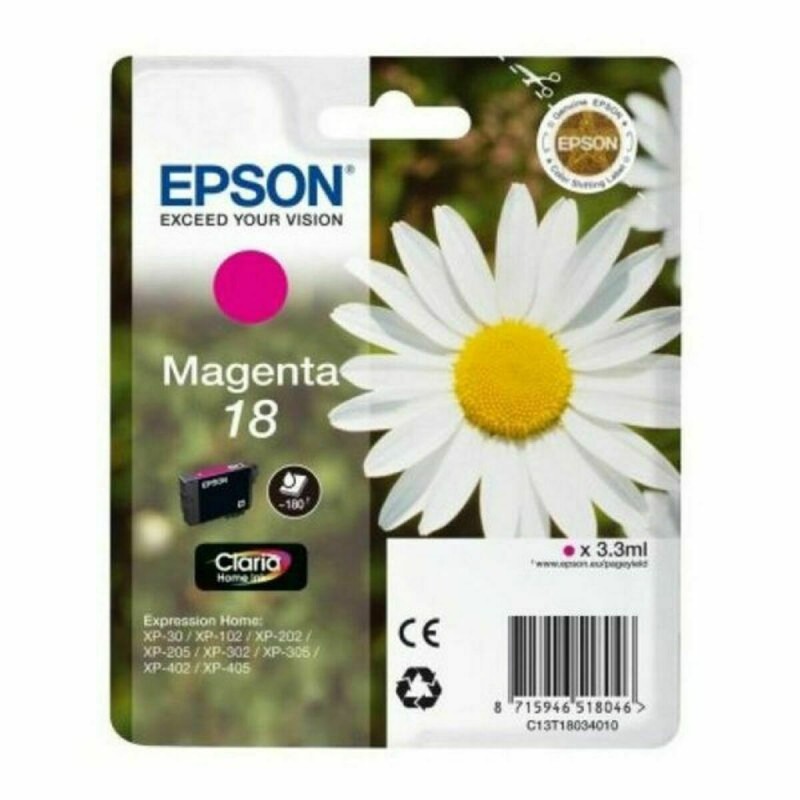 Cartouche d'Encre Compatible Epson C13T18034012 Magenta