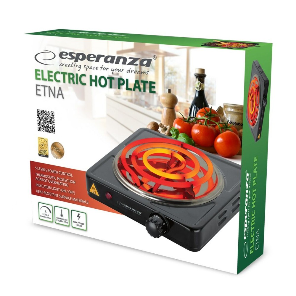 Plaque de cuisson Esperanza EKH012K 1000 W