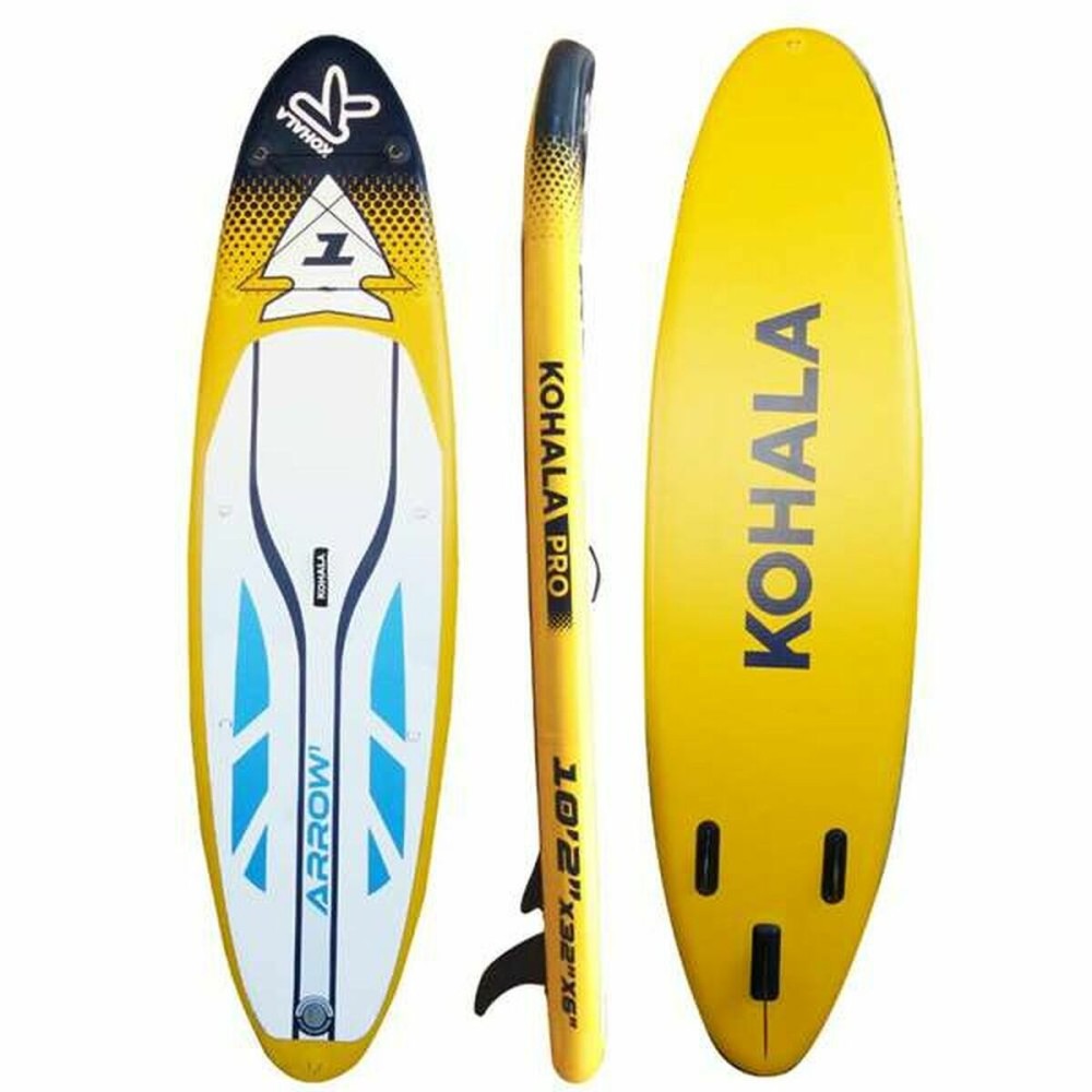Aufblasbares Paddel-Board mit Zubehör Kohala Arrow 1 Gelb (310 x 81 x 15 cm)