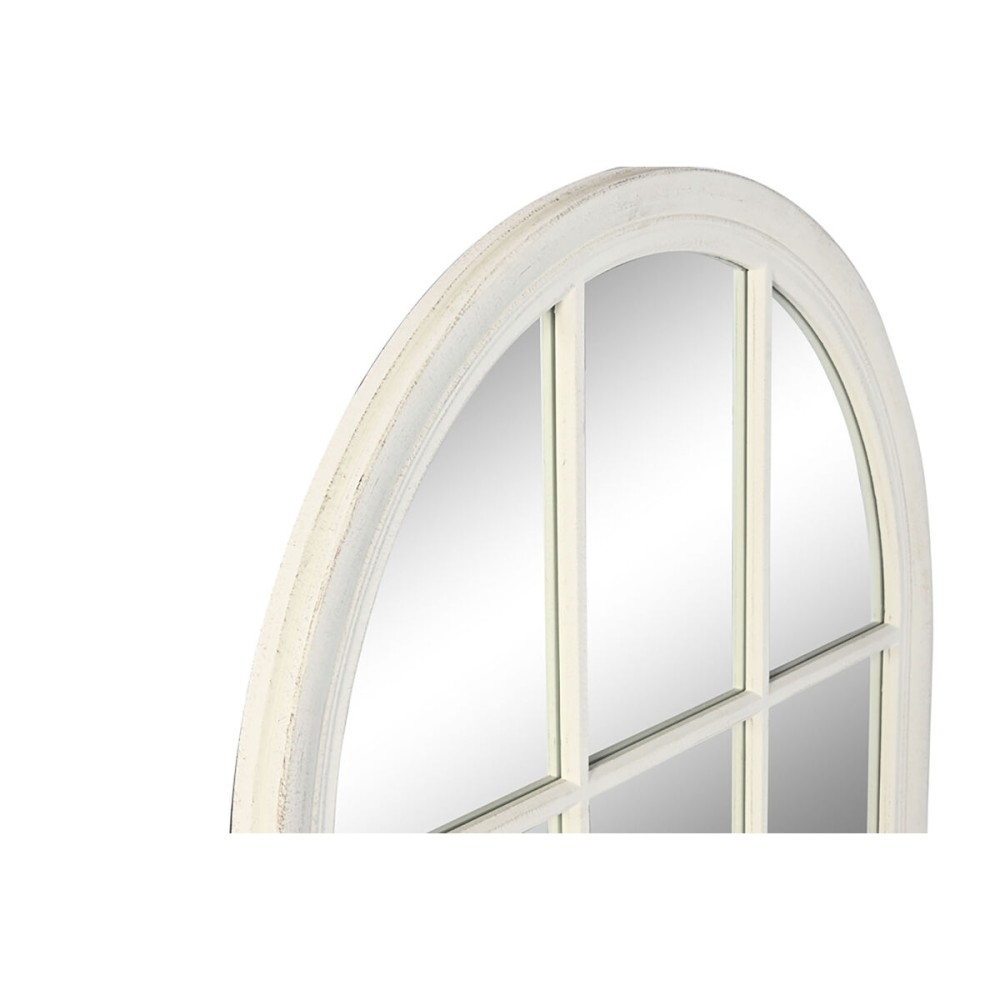 Wall mirror Home ESPRIT White Window 80 x 4 x 140 cm