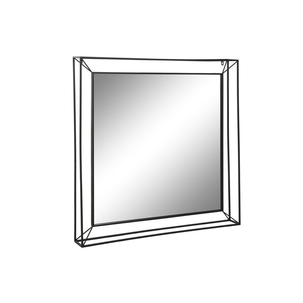 Wall mirror Home ESPRIT Black Vintage 90 x 10 x 90 cm