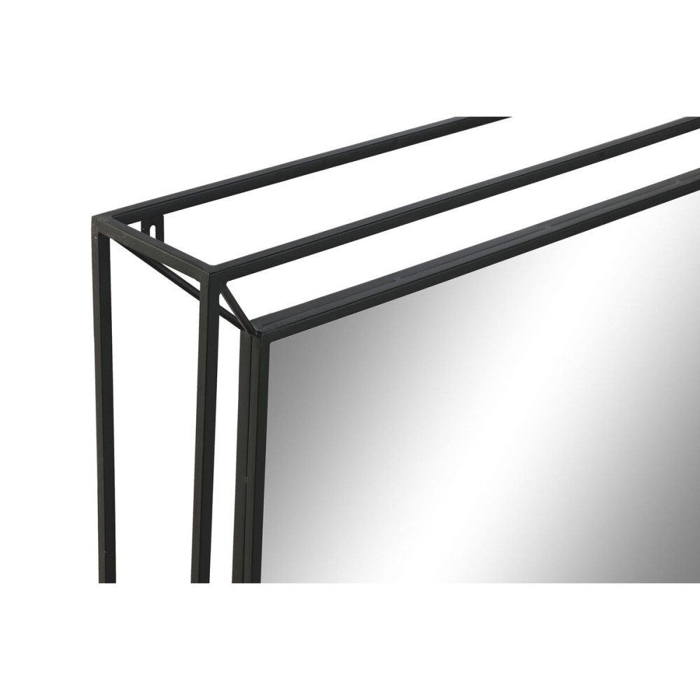 Wall mirror Home ESPRIT Black Vintage 90 x 10 x 90 cm