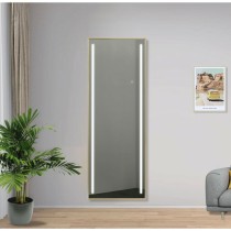 Ankleidespiegel Home ESPRIT Gold Aluminium 60 x 5 x 165 cm