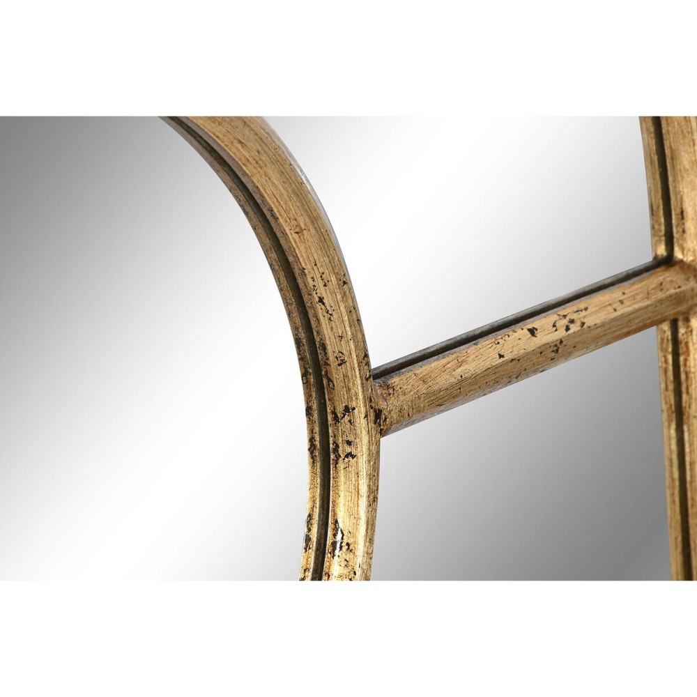 Wall mirror Home ESPRIT White Golden Window 68 x 4 x 128 cm