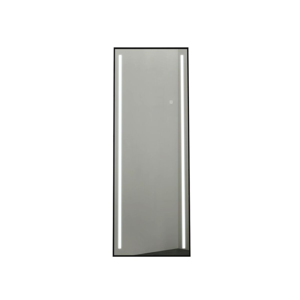Dressing Mirror Home ESPRIT Black Aluminium 60 x 0,5 x 165 cm