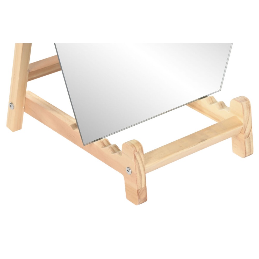 Dressing Mirror Home ESPRIT Natural Crystal Pinewood 50 x 10 x 150 cm