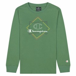 Children’s Long Sleeve T-shirt Champion Athletic Crewneck  Green