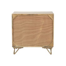 Table de Nuit Home ESPRIT Doré Naturel 50 x 40 x 50 cm